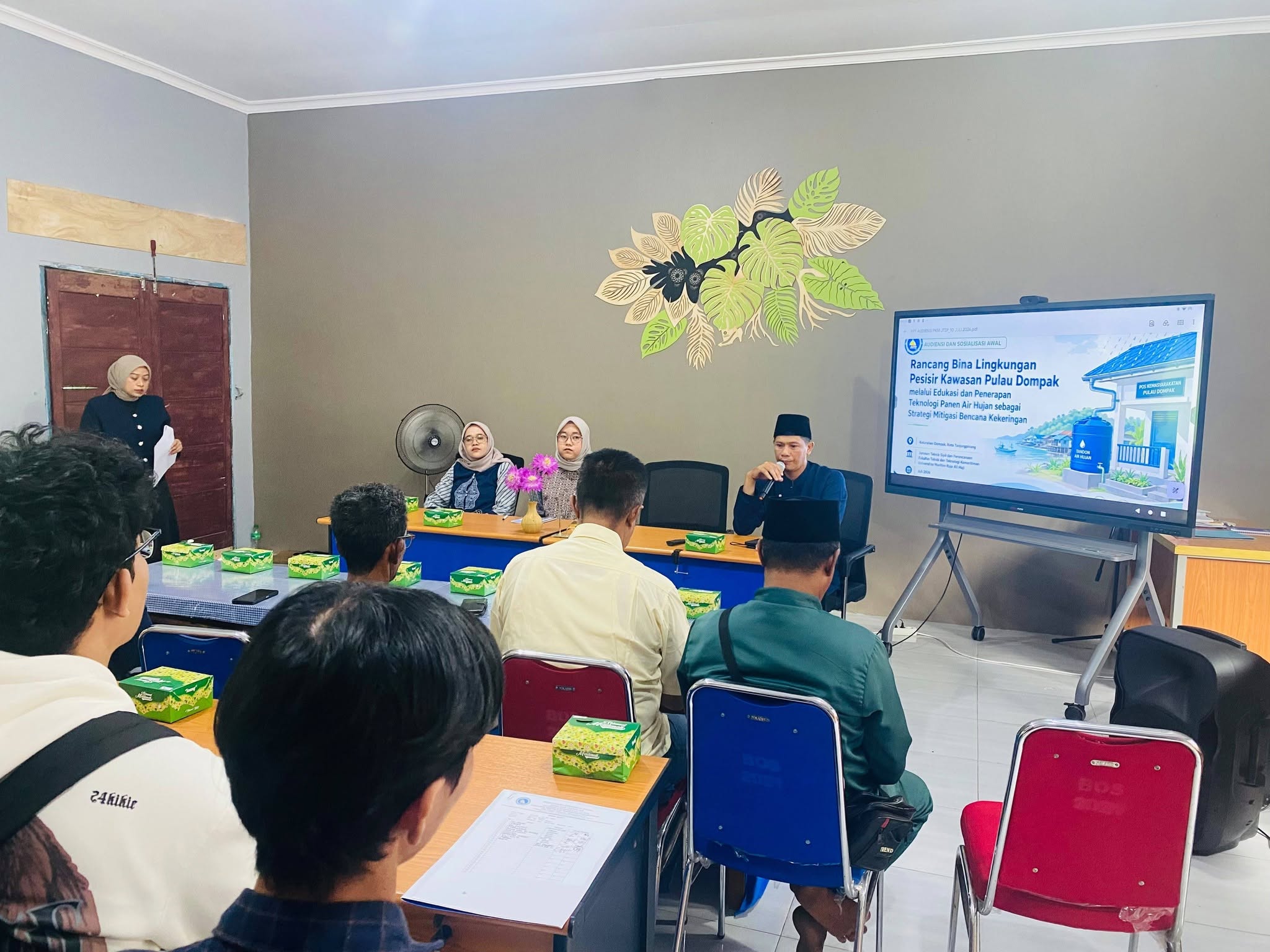 SD Negeri 010 Bukit Bestari Terima Audiensi Tim PKM Jurusan Teknik Sipil dan Perencanaan Bahas Teknologi Panen Air Hujan