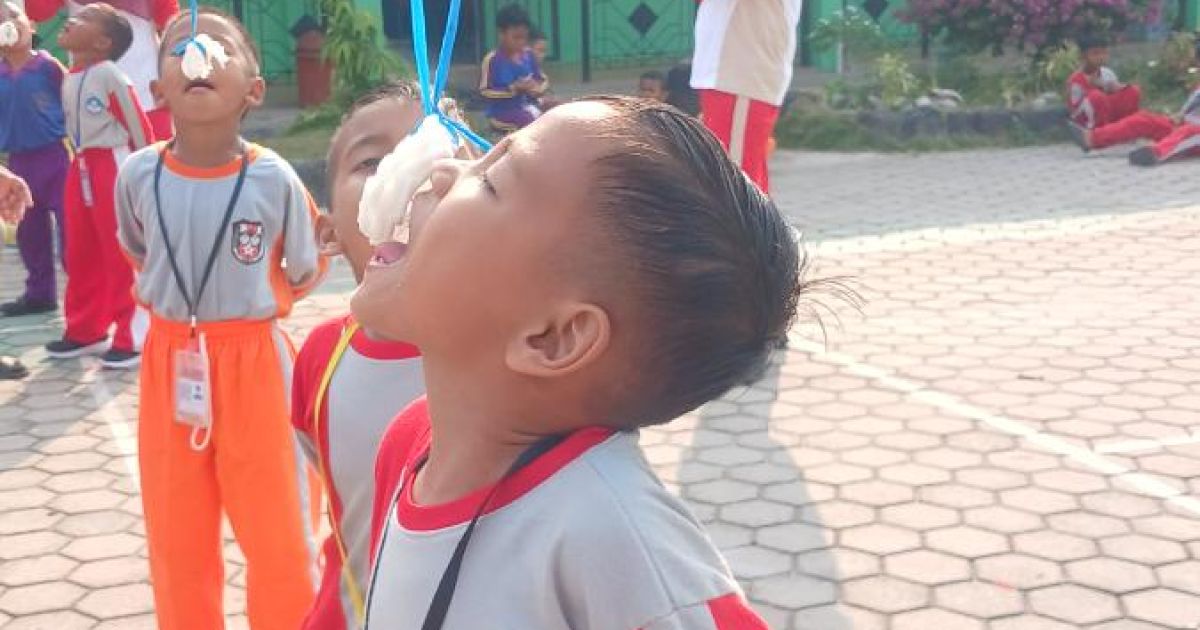 Semarak HUT RI ke-81, SD Negeri 010 Bukit Bestari Gelar Aneka Lomba Seru